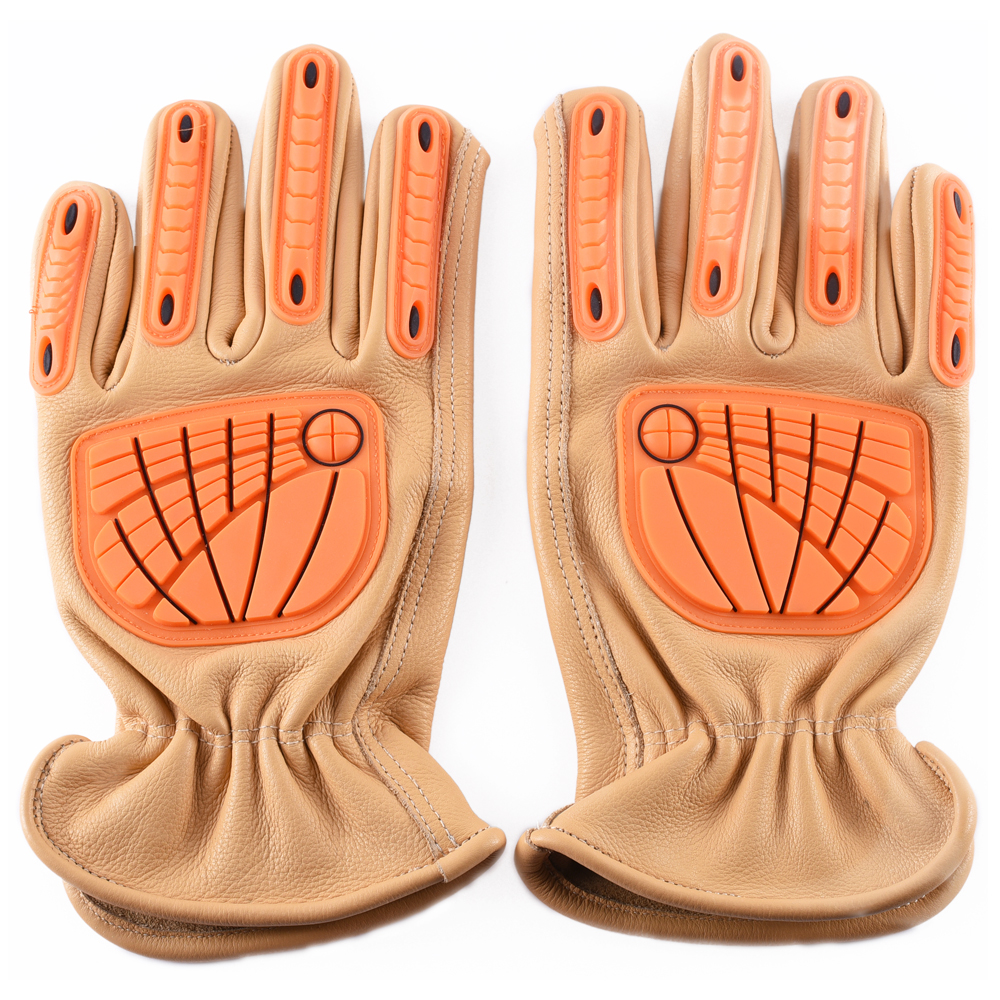 Beige Grain Gloves American Model with TPR