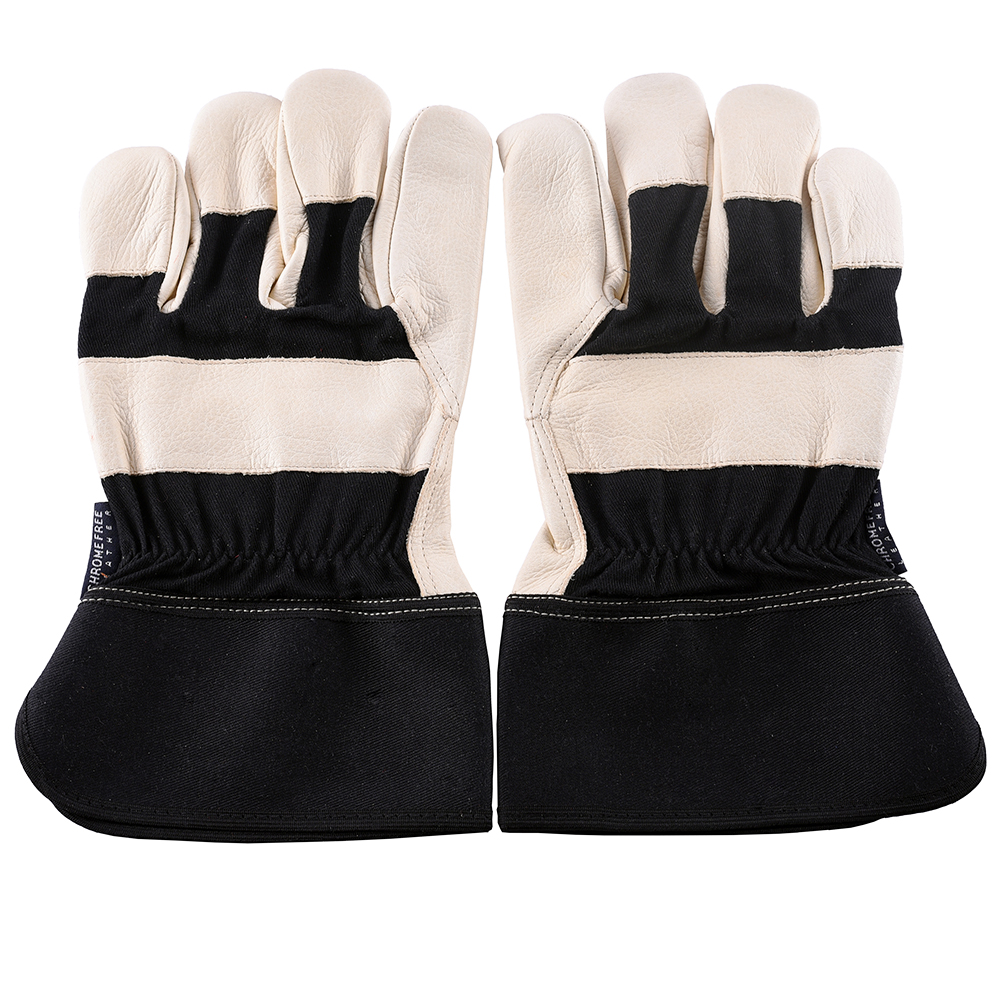 Chrome Free Grain Leather Canadian Gloves with Black Cotton Back