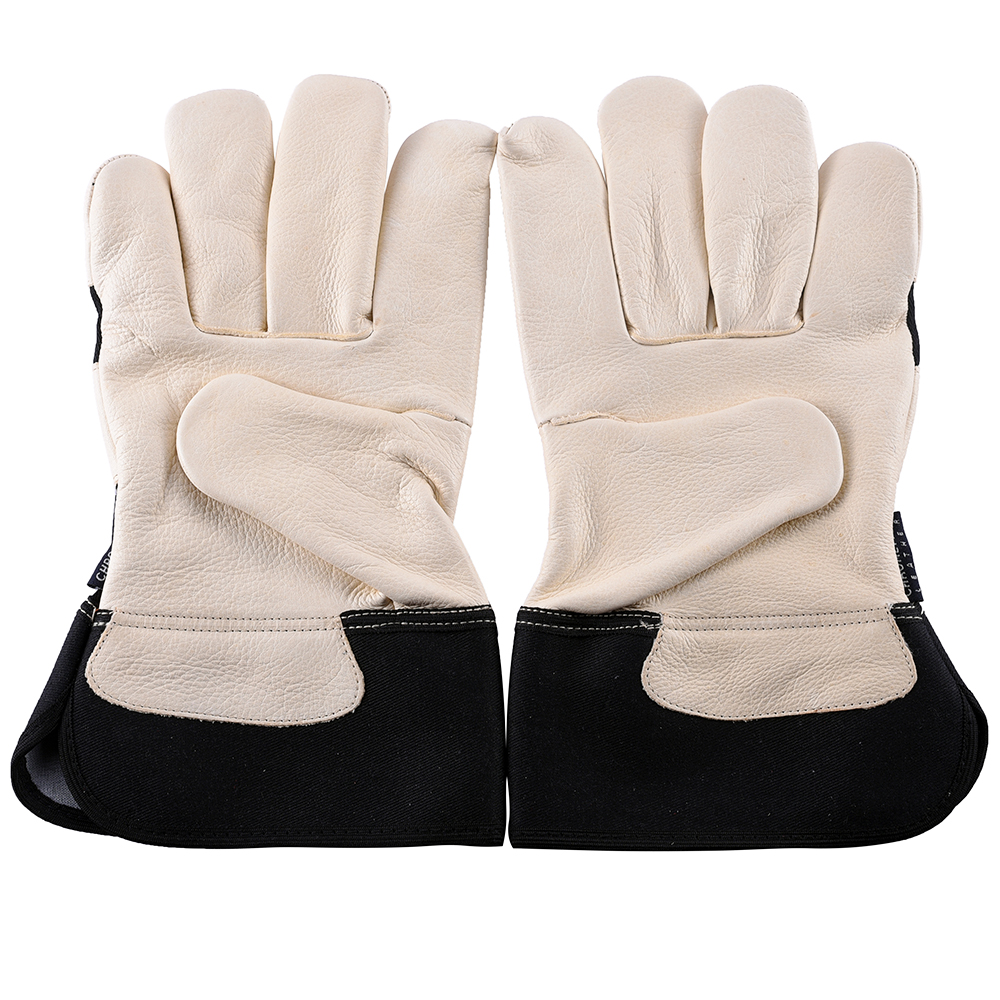 Chrome Free Grain Leather Canadian Gloves with Black Cotton Back