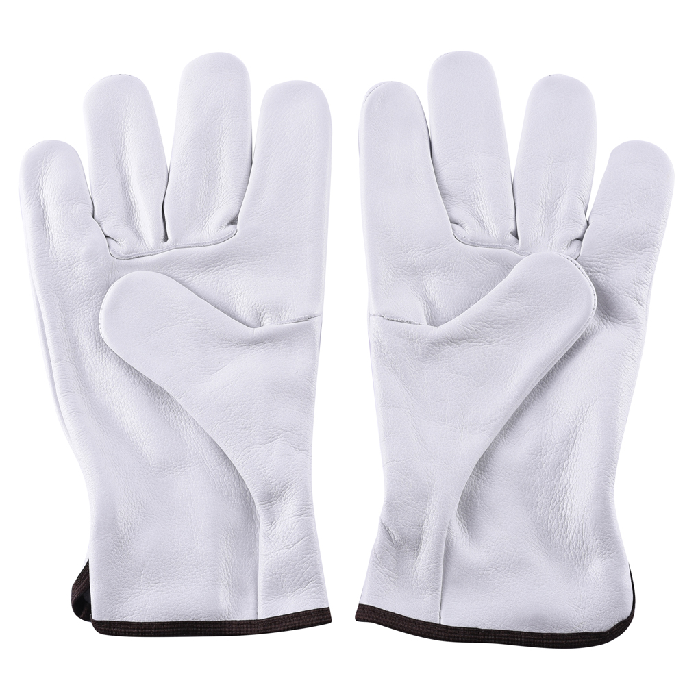 White Grain Driver Gloves